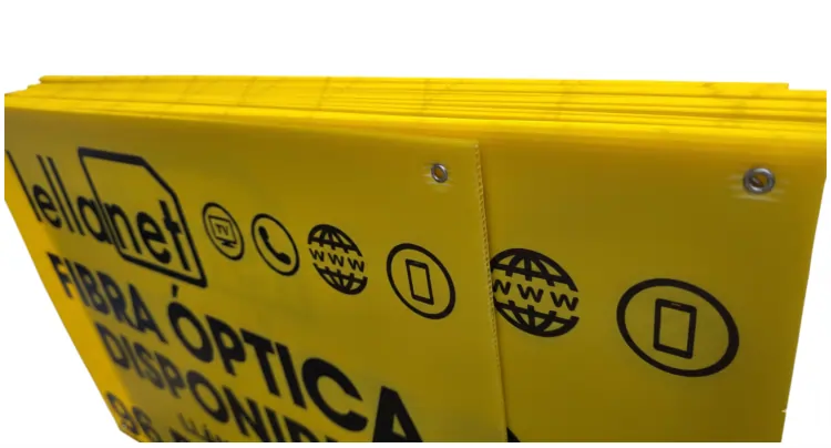 Carteles de polipropileno